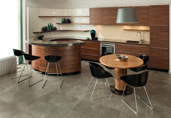 Beautiful and modern kitchen interior design.