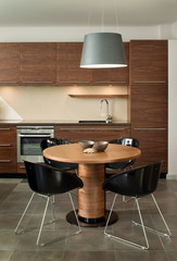 Beautiful and modern kitchen interior design.