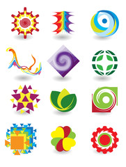 Set of elements for design