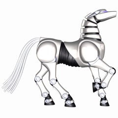 Toon Robot Horse