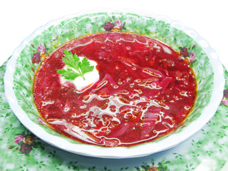 traditional russian beetroot soup