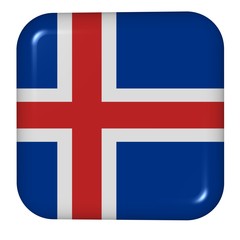 Obraz premium button in colors of Iceland