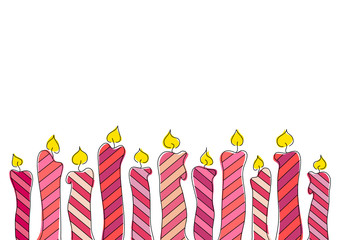 Geburtstagskerzen Bord&uuml;re