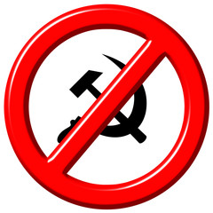 Anti Communism 3D Sign