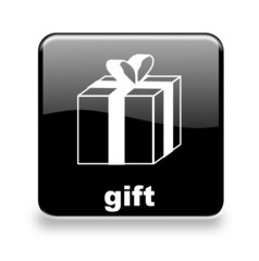 Button Geschenk black