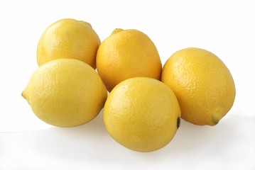 several yellow lemons
