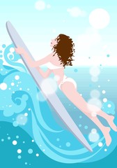 fashion girl illustartion