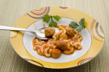 Tomatensuppe mit Knödel