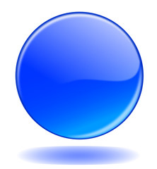 BLUE WEB BUTTON (template shiny glassy internet 3d click here)