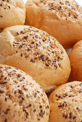 Buns with sesame