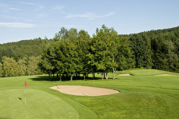 Golfplatz-Szenerie