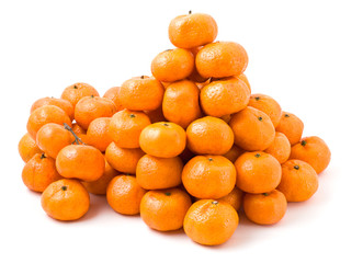 lot of ripe mandarin oranges