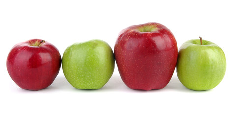 Red and green apples