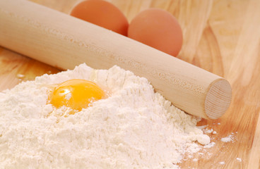 Ingredients for making pasta