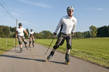 Eine Gruppe beim Nordic Inline