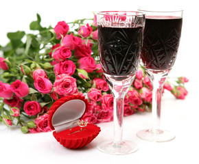 Wine and roses