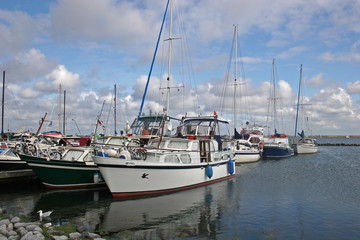 Naklejka premium yachts in marina, Holland