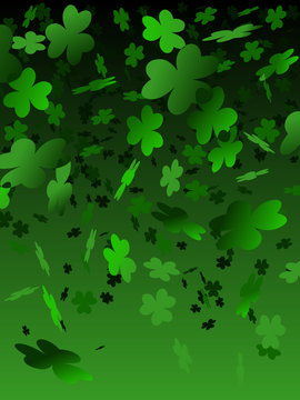 Green Shamrock Background