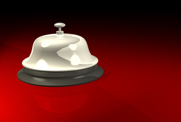 Service bell on polished surface