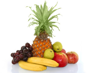 Obraz na płótnie Canvas Colorful fresh group of fruits
