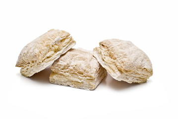 Tres pastelitos.