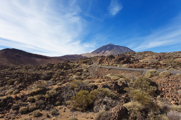 Teide Nationalpark mit Ausblick auf den Teide - Teneriffa