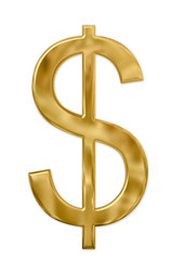 Gold Dollar Sign