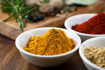 Close up of colorful spices