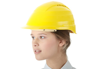 Beautiful female architect