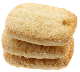 biscuits sablé sucre fond blanc