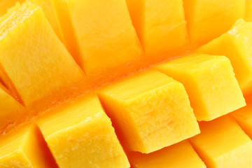 tranche mangue, cubes