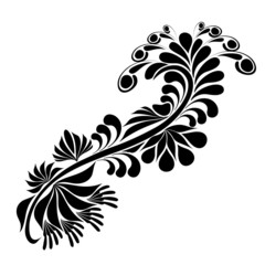 Elemento Floreale Astratto-Abstract Floral Element