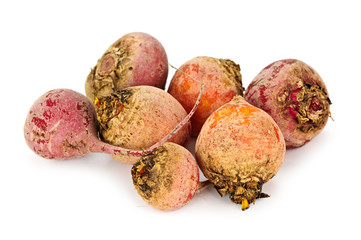 Red and golden beets