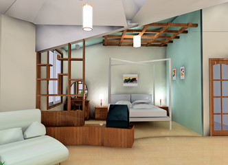 a snug bedroom design proposal