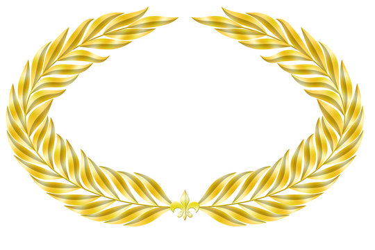 lorbeerkranz siegerkranz goldener kranz jubil&auml;um ehren