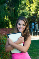 Fototapeta premium Student with Textbook