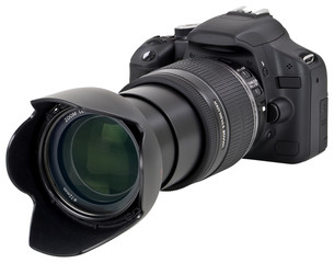 DSLR Spielrefelxkamera mit Zoomobjektiv