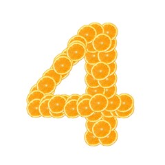 orange fruit alphabet