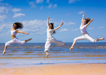 Obraz premium Girls summer sport