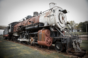 Obraz na płótnie Canvas Old Steam Train