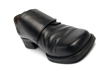 old black boot. It is isolated