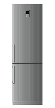 Modern refrigerator. Vector.