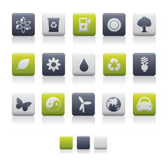 Matte Square Icons - Ecology Soft