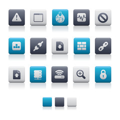 Matte Square Icons - Web and Internet Soft