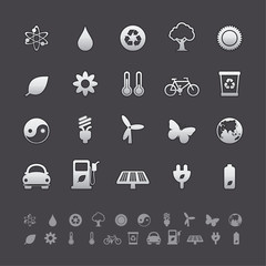 Gray Deluxe Icons - Ecology