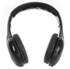 Wireless headphones isolated on white background