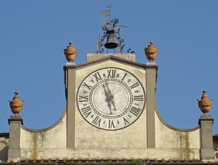 detail of villa Poggio a Caiano near Florence
