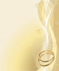 Türaufkleber Beautiful Wedding rings Background © Anna Velichkovsky