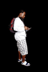 Portrait of a stylish young black man.