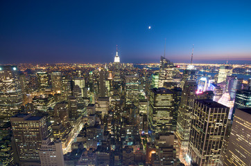 Fototapeta na wymiar New York Skyline at night